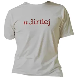dirtlej, Herren, Velotrikot, Supima T-Shirt, cream/rot, XS (XS), Weiss, Rot, XS