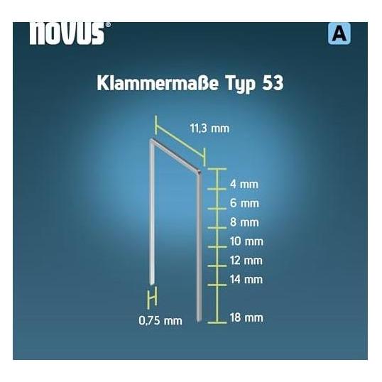 Novus Feindrahtklammern (042-0773)