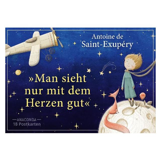 AnacondA Postkarten-Set Antoine de Saint-Exupéry (18 Stk.) (66015930)