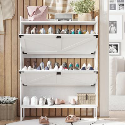DEVERA Freestanding Shoe Cabinet Organizer