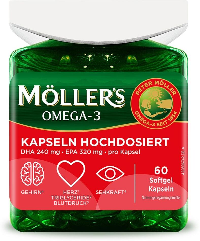 Möller's Omega-3 Kapseln Hochdosiert 60stk