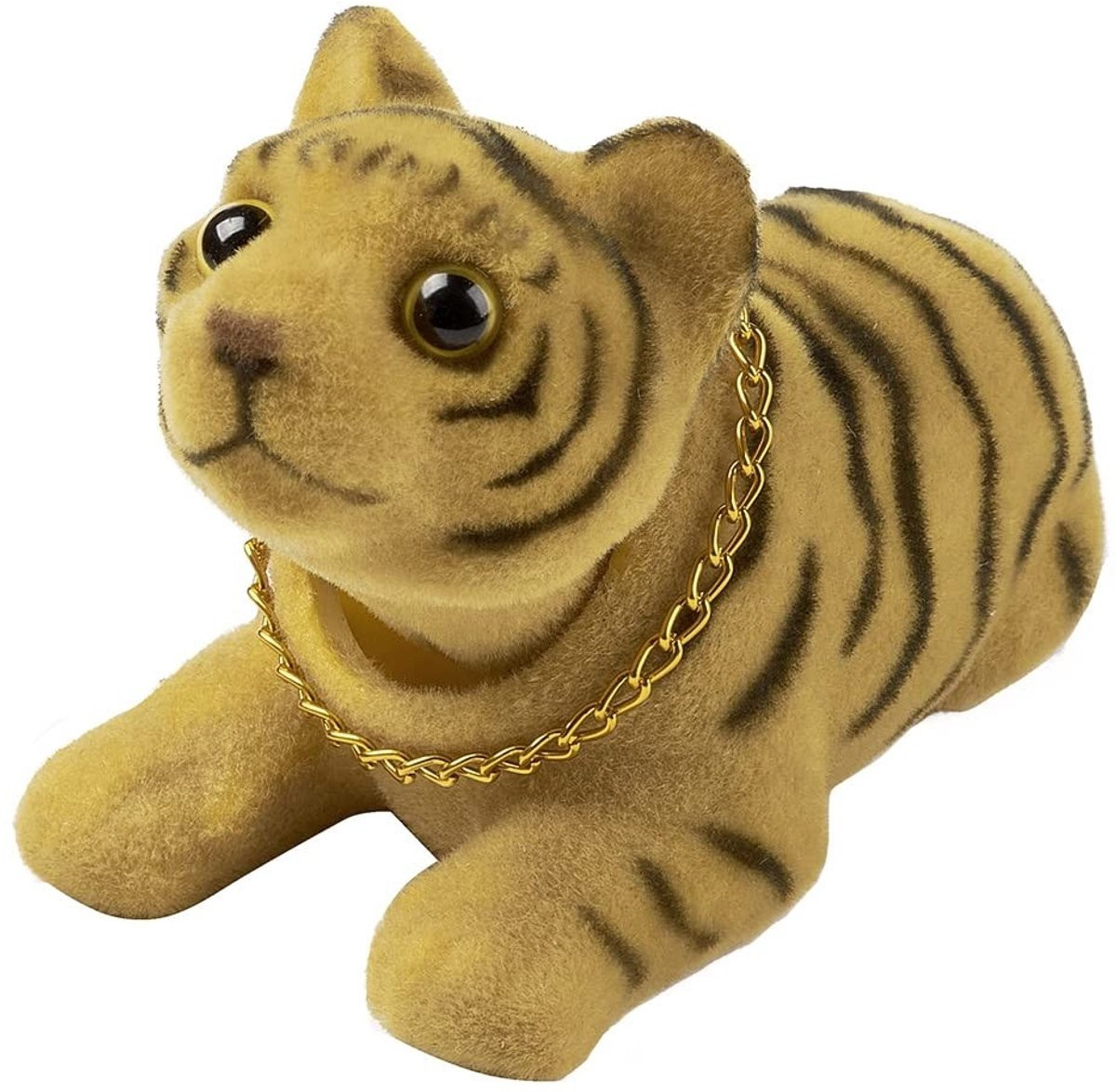 Solidchoice Mini Tiger Bobble Head Ornament voor in de auto of op tafel