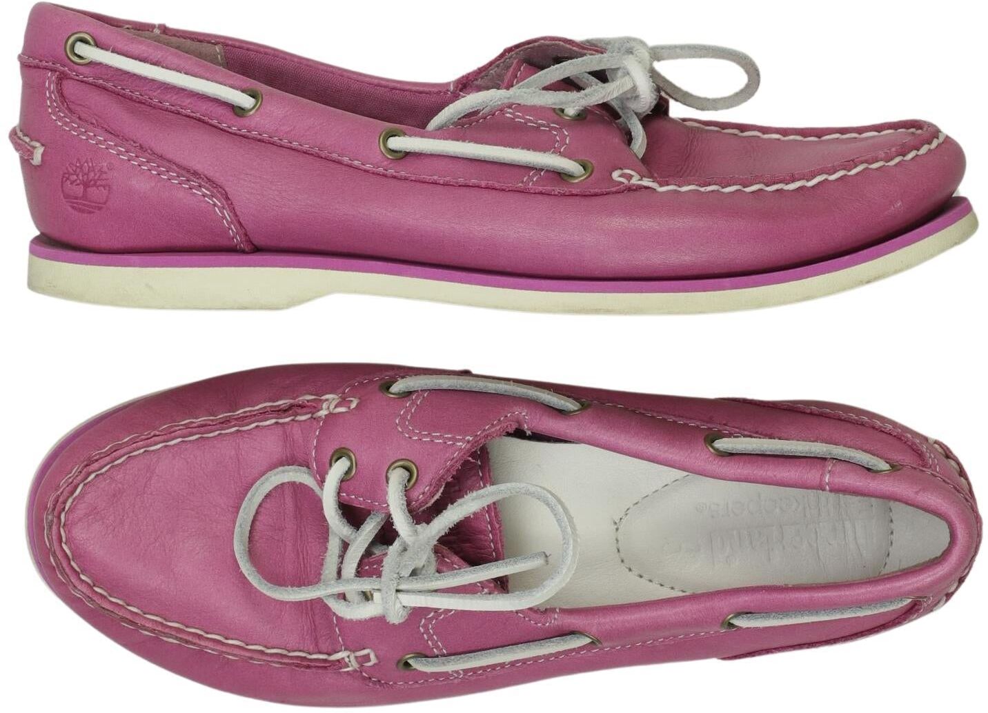 Timberland Damen Halbschuh, Pink, Gr. EU 38.5, Leder - Second Hand