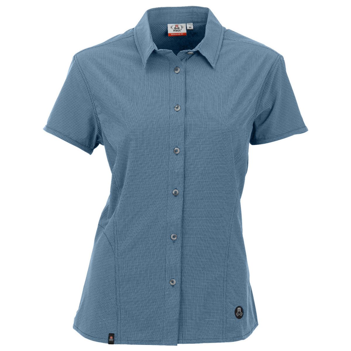 MAUL Sport Agile 3XT - 1/2 Bluse Karo Elastisch light blue (79) 44 5131500402-79-44