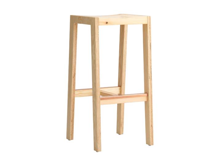 Vaarnii Tabouret de bar 016 Maasto Bar Stool Pin en huile-cire mat, 75 cm