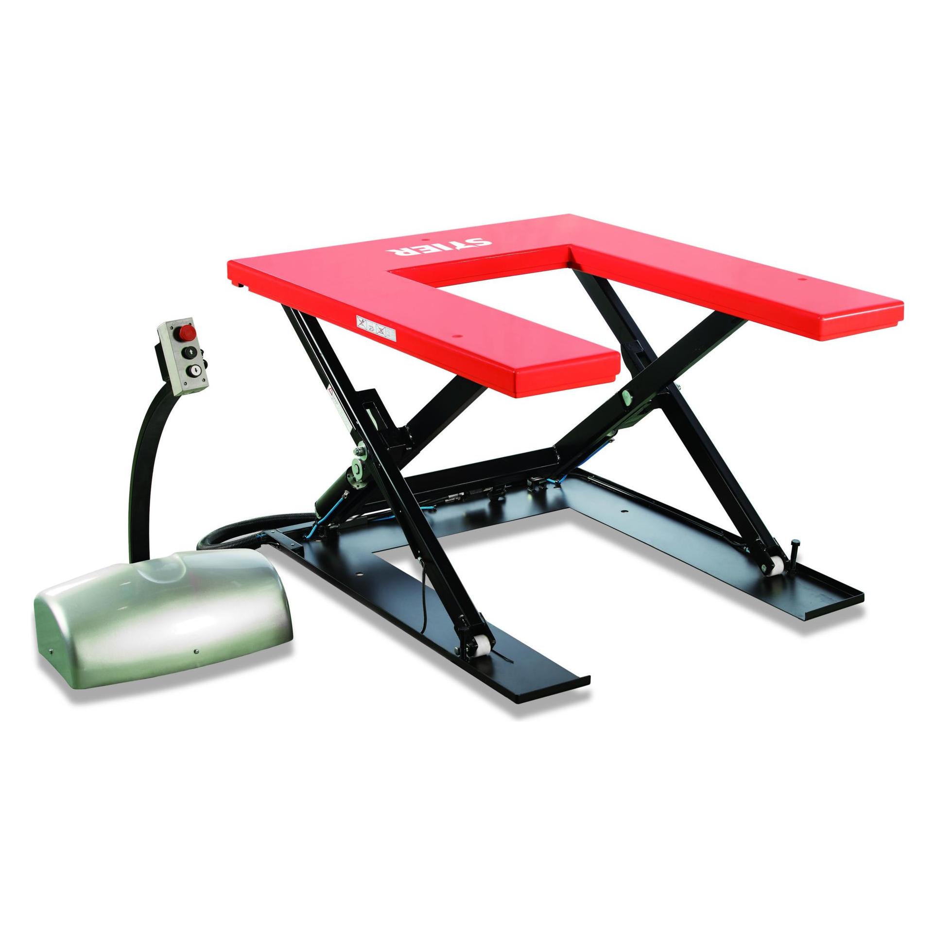 Stier Scheren-Hubtisch U-Profil Tragkraft 1000kg Plattform 1450x1140mm (51368295)