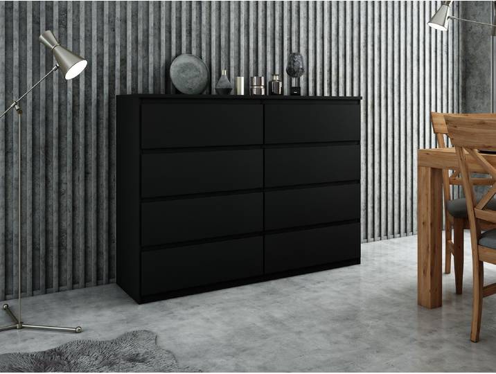 Moderne Kommode 100 cm mit 8 Schubladen und viel Stauraum