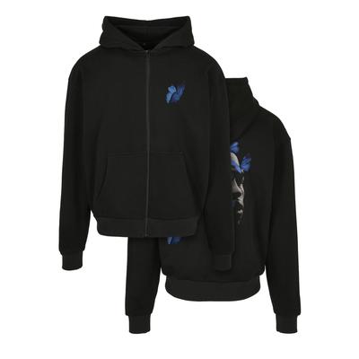 Funktions-Kapuzensweatjacke "Upscale by Mister Tee Unisex", Damen, Gr. XXL, schwarz, 100% Baumwolle, UPSCALE BY MISTER TEE, Rundhals, Sweatjacken
