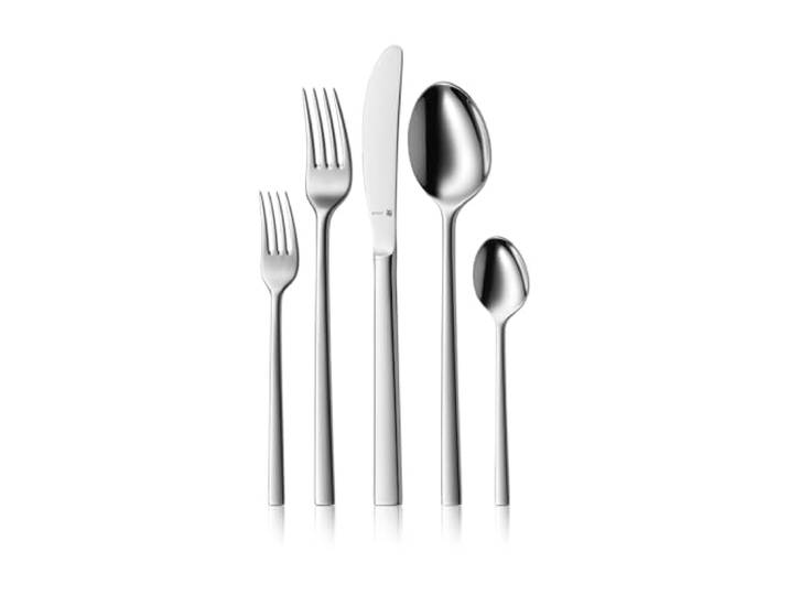 WMF Sonic Besteck Set 12 Personen, 66 teilig, 60 Teile mit Servierbesteck, Hohlheftmesser, Cromargan protect poliert, kratzbeständig, spülmaschinenfest