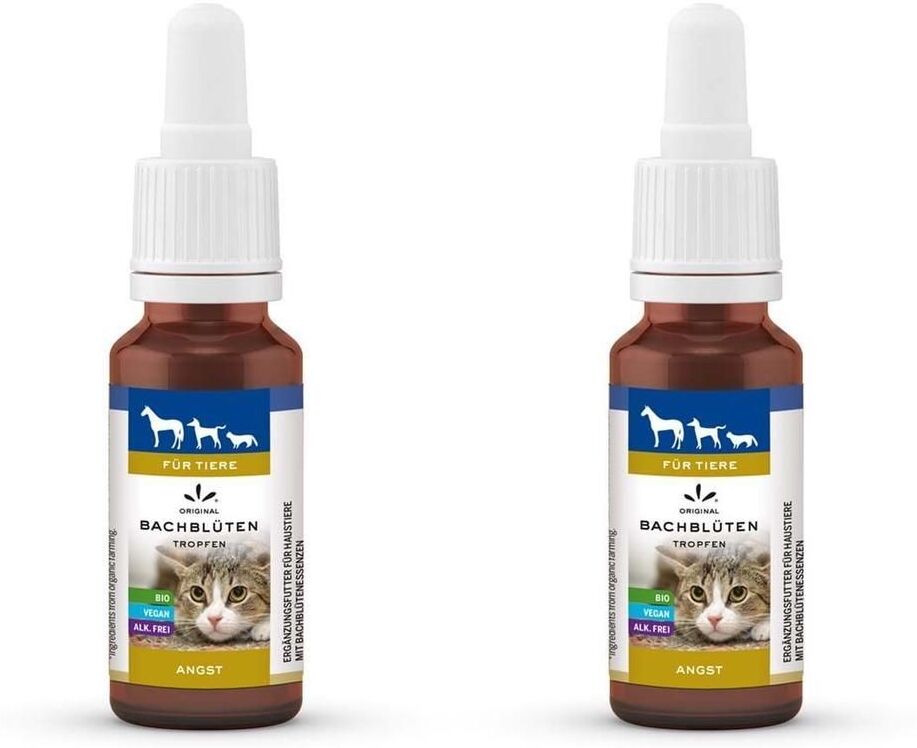 Original Bachblüten Bachblüten Tiere Tropfen Angst 2x 2x20 ml