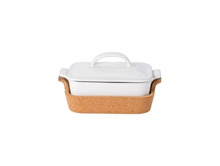Hochwertige, rechteckige Casserolle „Ensemble“ Weiss, Natural Costa Nova