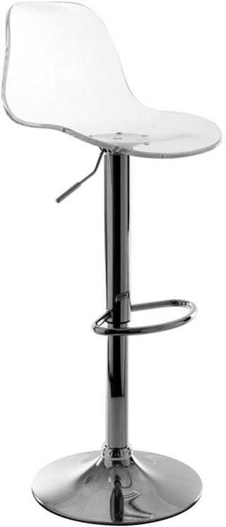 Miliboo Tabouret de bar transparent GALILEO