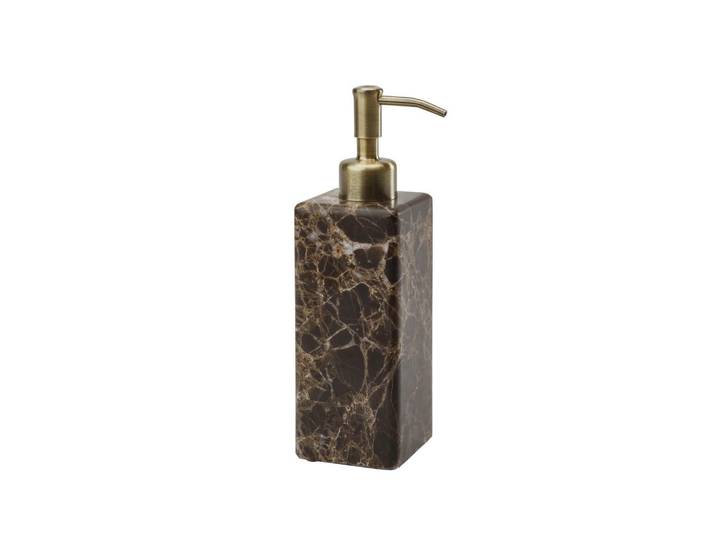 Aquanova Seifenspender, Braun, Stein, 6x20.5x6 cm, Badaccessoires, Seifenspender