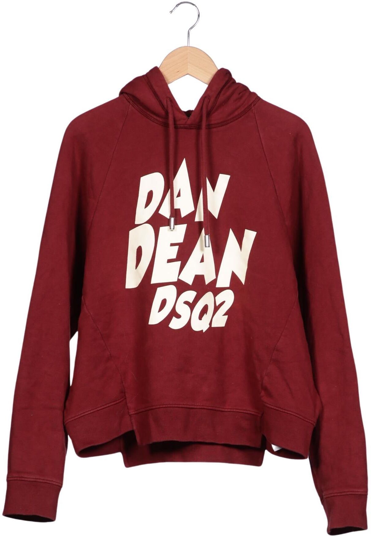 Dsquared2 Damen Kapuzenpullover, Rot, Gr. M, Baumwolle / Elasthan - Second Hand