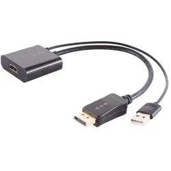 HDMI-A Adapter, DisplayPort Stecker, 4K, 30cm