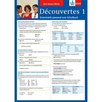 Découvertes 1 - Auf einen Blick Grammatik, Taschenbuch von Eric Pajot, Klett Lerntraining bei PONS Langenscheidt GmbH