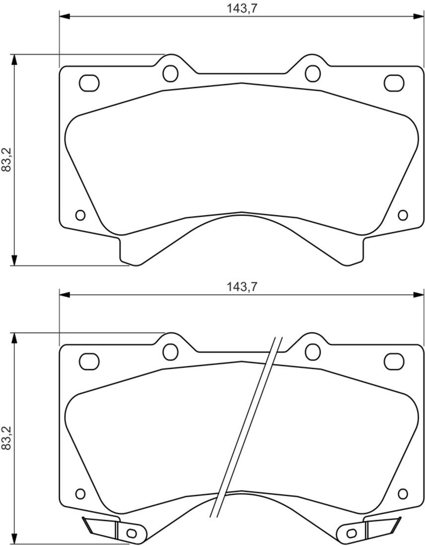 Bosch Set di pastiglie freno 0 986 494 449, anteriore