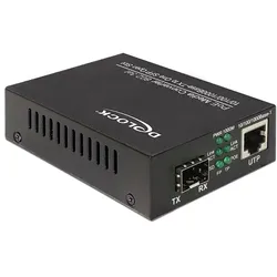 DELOCK Medienkonverter PoE+ 1000Base-T -> SFP