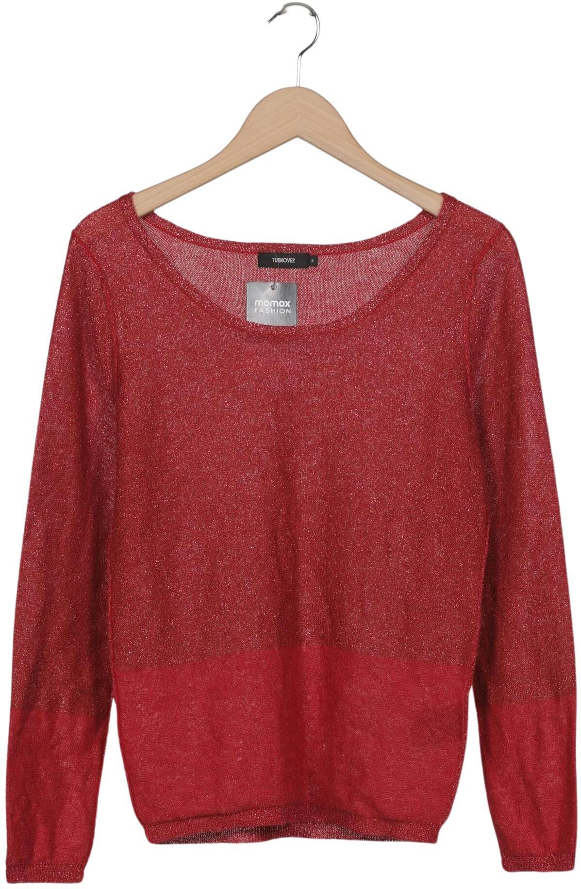 Turnover Damen Pullover, Rot, Gr. M, Mohair / Synthetik - Second Hand