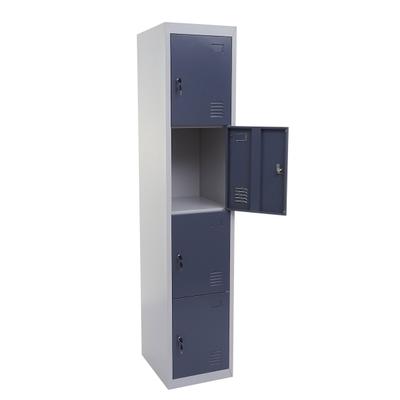 Mendler Schließfach Boston T163, Schließfachschrank Wertfachschrank Spind, Metall 180x38x45cm ~ anthrazit-grau