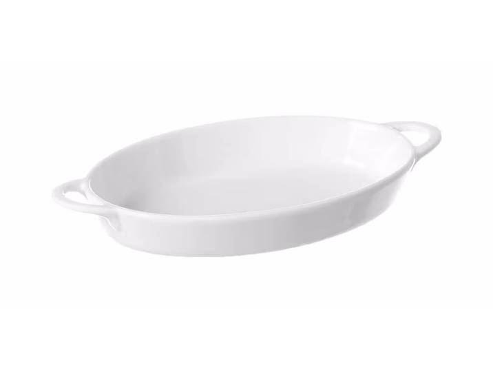 Hendi Ofenform oval 0.19L 200x107x30mm – Diverse Gastro Küchenutensilien – weiss