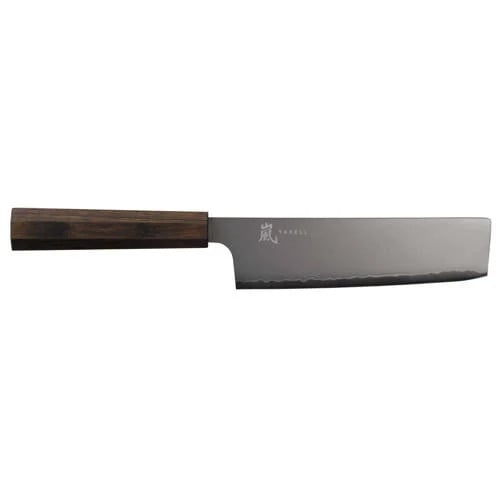 Yaxell Nakirimes Hana Nakiri mes met 3-laags RVS en donkerbruin Pakkahouten heft, 16,5 cm