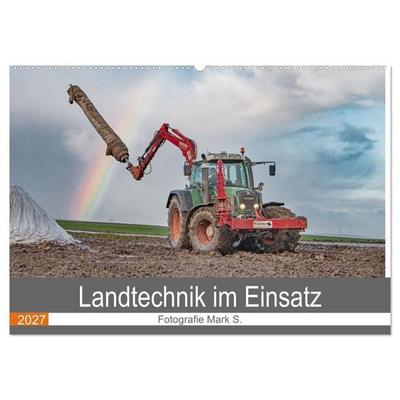 Landtechnik im Einsatz (Wandkalender 2027 DIN A2 quer), CALVENDO Monatskalender