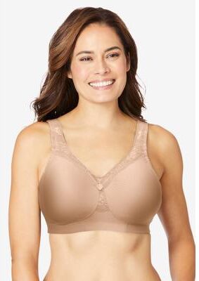 Plus Size Women's Magic Lift® Seamless T-Shirt Bra by Glamorise in Cafe (Size 36 DD)