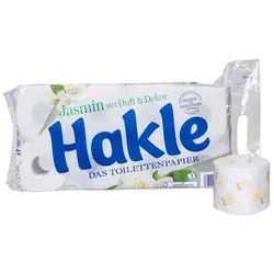 Hakle Toilettenpapier Jasmin 3-lagig 8 Rollen weiß