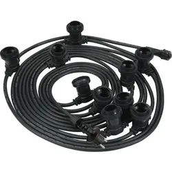 SPL | Stechkabel 10 Meter | 10 Lampenfassungen E27 | IP44
