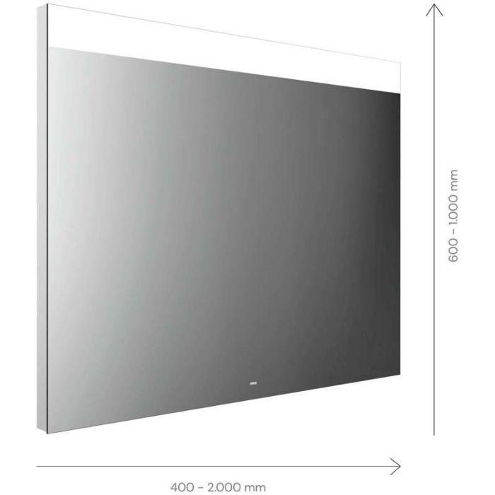 Emco Mi 250 LED-Lichtspiegel 107080008000100 800 x 800 mm, mit durchgehendem breitem Lichtausschnitt oben