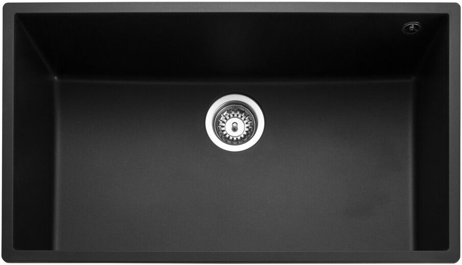 Rangemaster ORIDIAN Single Bowl Undermount White Granite Sink U/M 760*440 Charcoal 760mm L