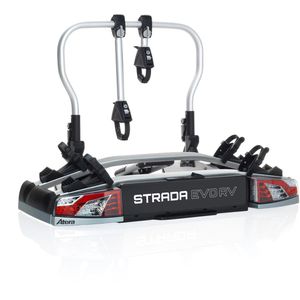 Atera Fahrradträger Strada Evo RV Anhängerkupplung, 2 Fahrräder / 2 E-Bikes, ausziehbar, abschließbar