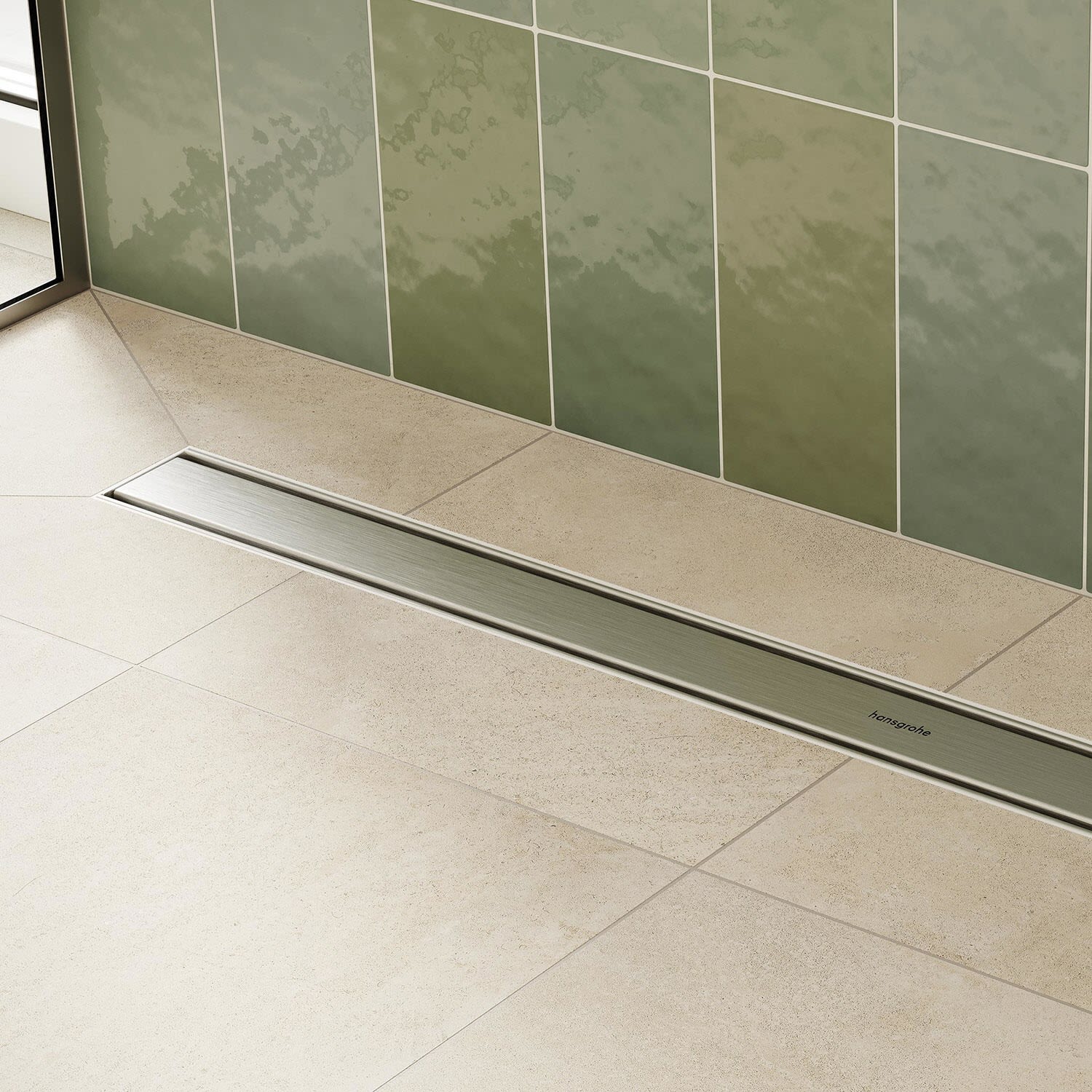 Hansgrohe RainDrain Compact Komplettset Duschrinne 100 cm für flache Installation