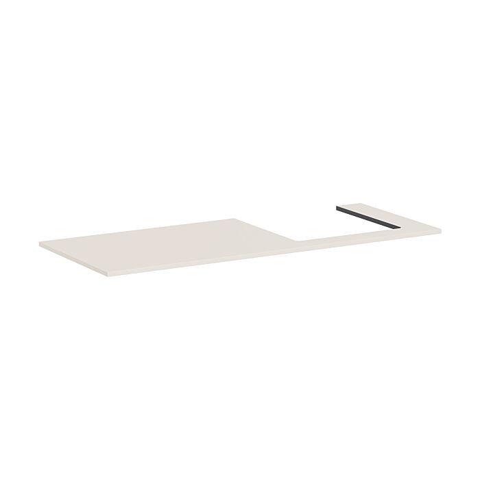 hansgrohe Xilesa E Konsole 54273780 1375x550mm, Ausschnitt rechts, sandbeige matt