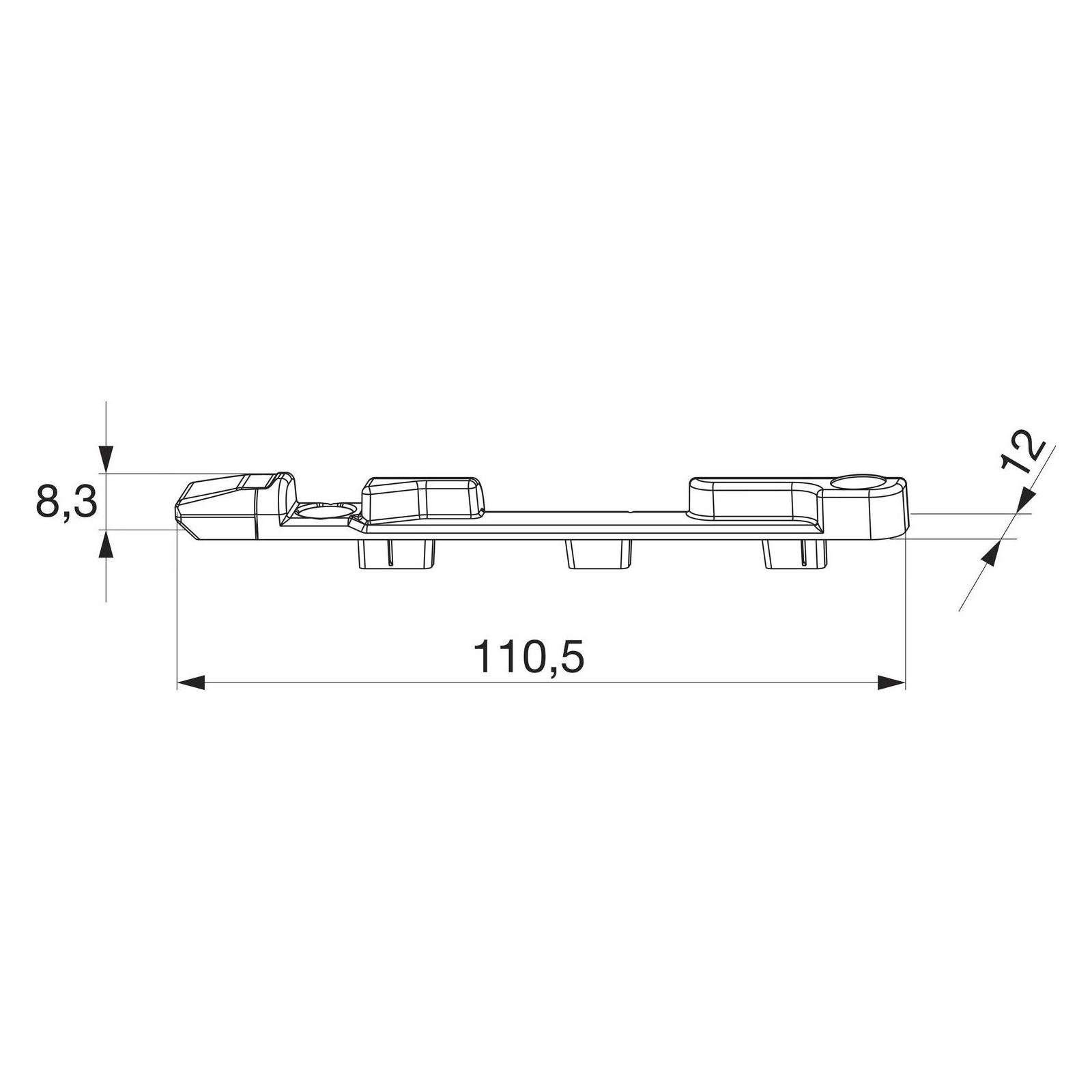 Maco Kippschliessteil PVC 12/20-13, ALUPLAST/REHAU/SCHÜCO, rechts, silber (33460)