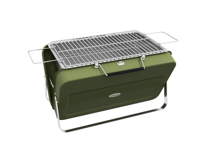 Outsunny Tischgrill, Grün, Metall, 30x28x47 cm, Grills, Holzkohlegriller