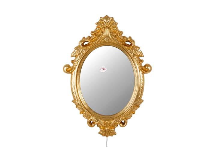 Reflektierender Design Wandspiegel „Ciclope“ Gold Seletti