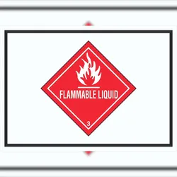HB-Druck Schild Entzündbare flüssige Symbol Stoffe Flammable Liquid A5 (148x210mm)
