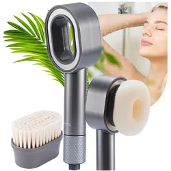 Ideoon, Duschbrause, 3-in-1 WasserSpar Duschkopf (3 Strahlarten, 7 l/min)
