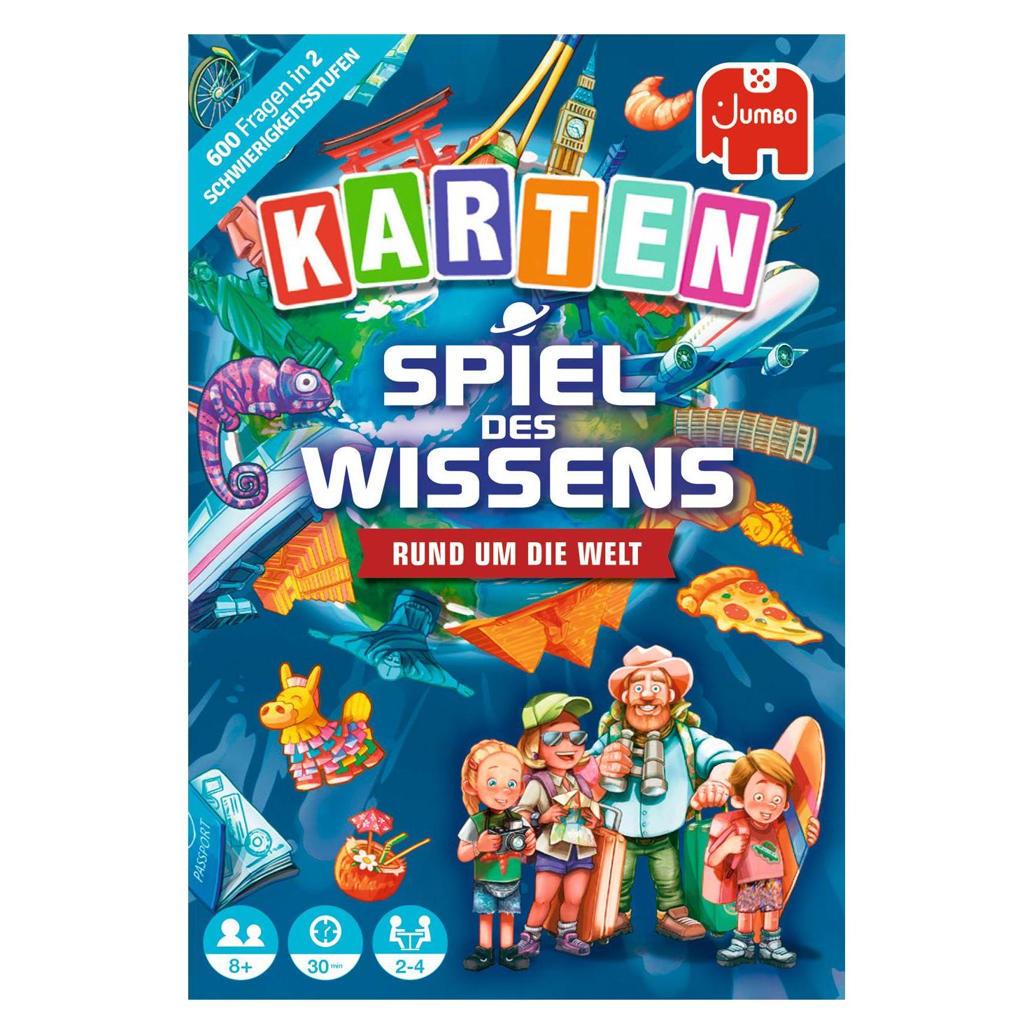Jumbo Spiel des Wissens Rund um die Welt Kartenspiel (Deutsch, 2 - 4 Spieler) (1110100247)