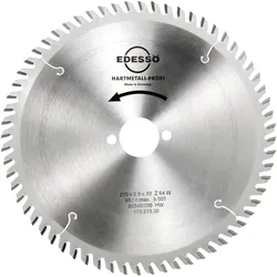 Edessö, Sägeblatt, Kreissägeblatt HW 210x2,8x30 Z64W