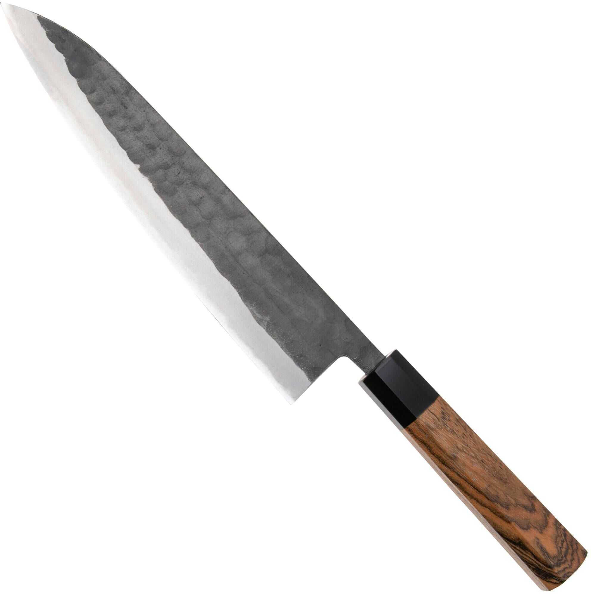 Munetoshi Black Hammer-Tone Gyuto, coltello da chef 24 cm