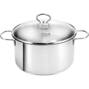 Kopf Kochtopf 124719 Merkur, 2,9 Liter, induktionsgeeignet, aus Edelstahl, 20 x 9cm (ØxH)