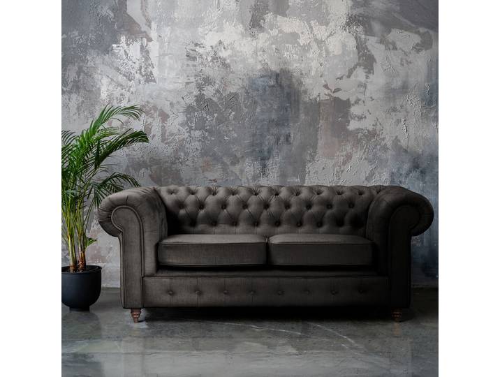Sofa Schwarz Microfaser Valeria 190cm Gleichschenklig Schlaffunktion für dauerhafte Nutzung Glamour
