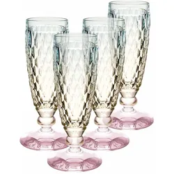 SEKTGLÄSER Boston Pearl bunt 120 ml 4er Set