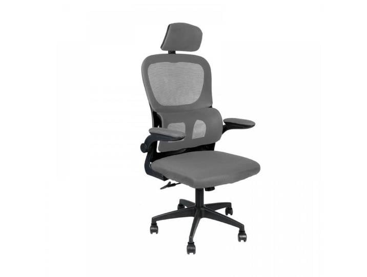 KEDIA Chaise de Bureau Ergonomique avec Soutien Lombaire Gris Réglable en Hauteur Stable et Durable avec Composants Amovibles