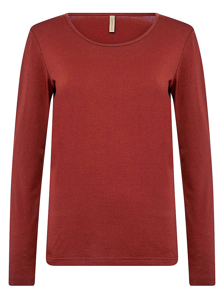 soyaconcept Longsleeve "Pylle" in Rotbraun - XL