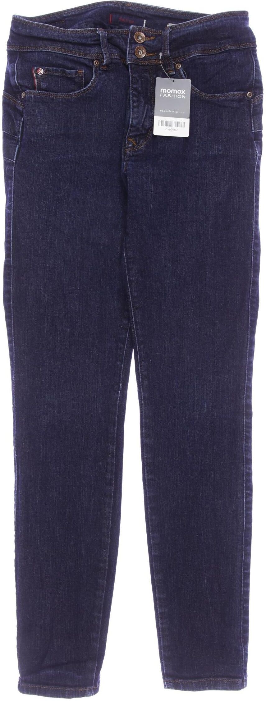 Salsa Damen Jeans, Marineblau, Gr. W27, kein / Etikett / Elasthan - Second Hand