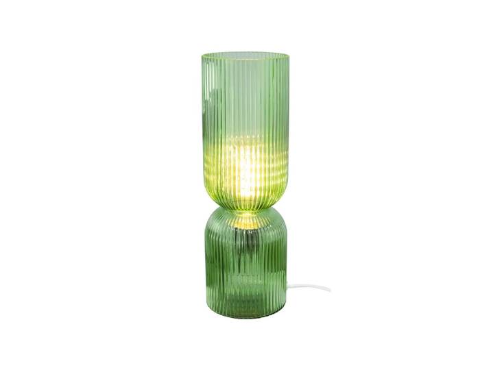 Lampe à poser en verre strié